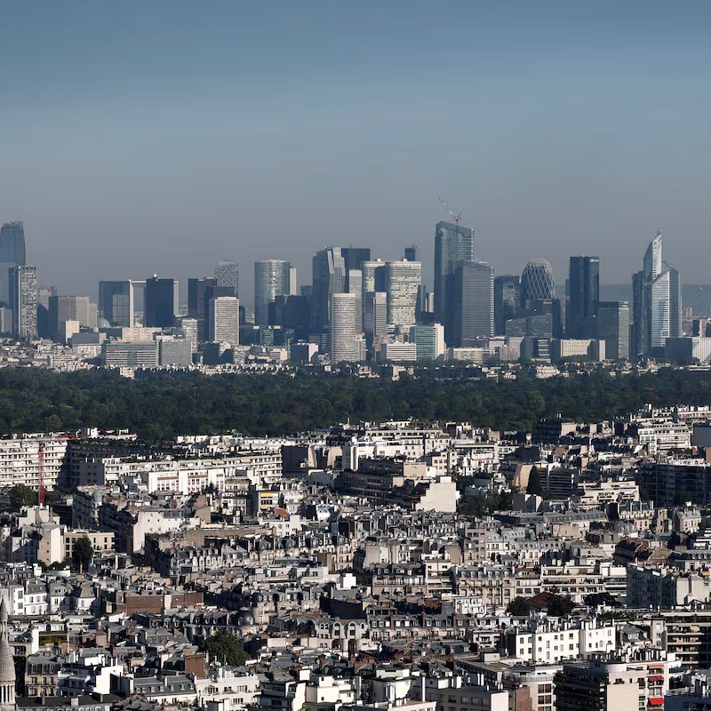 Gráfico representando o crescimento econômico da França