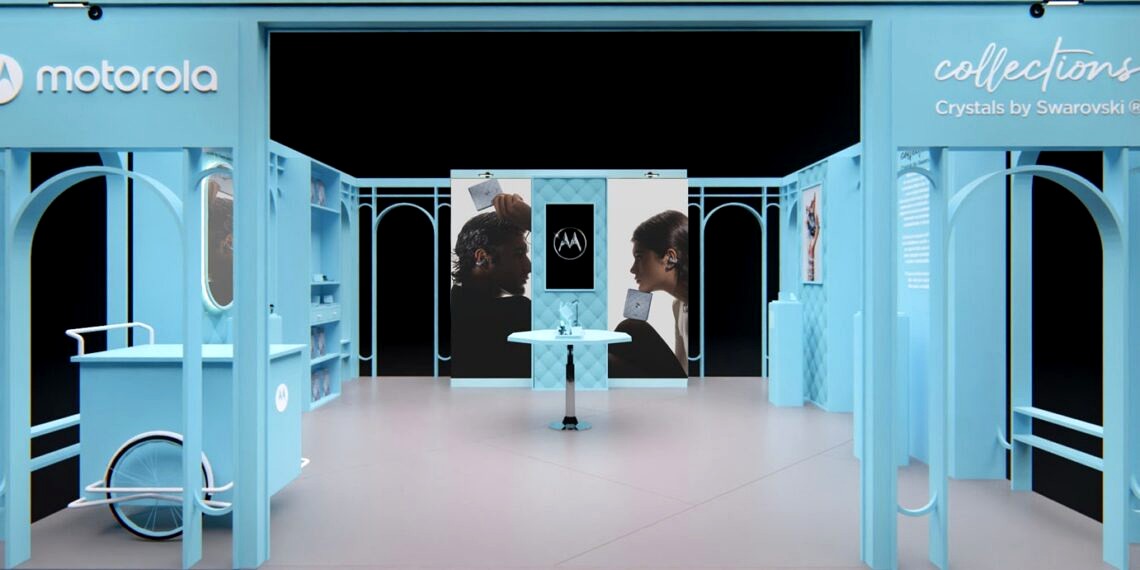 Pop-up store da Motorola em parceria com a Swarovski no JK Iguatemi